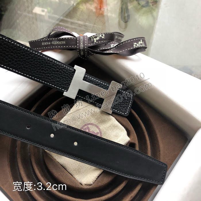 HERMES皮帶 男款 四角扣 雙面原版皮 愛馬仕男士腰帶  hgh1875